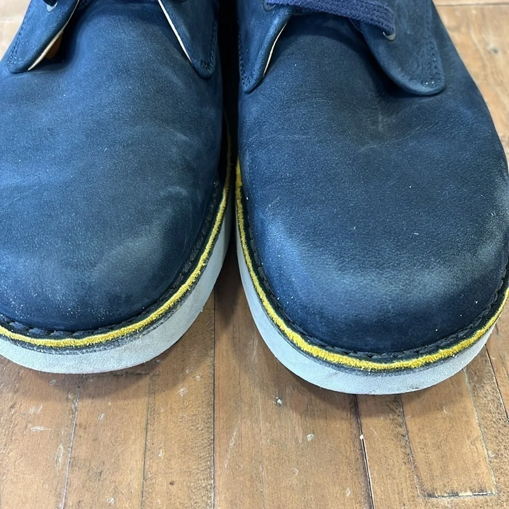 Samuel hubbard navy suede oxford free loafers